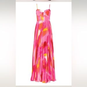 Floor length pink dress by Hutch